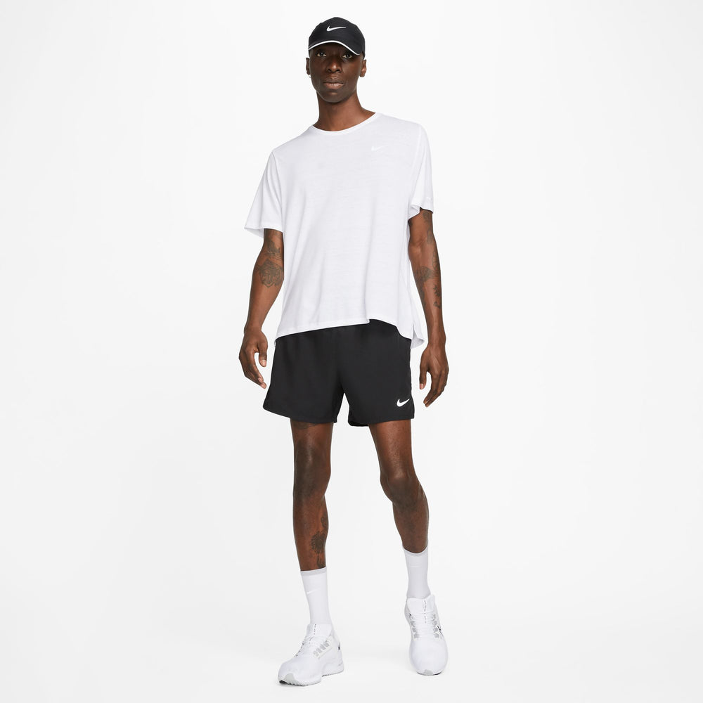 Nike Men's Dri-FIT Challenger 5 Inch Shorts Black / Black / Black - achilles heel