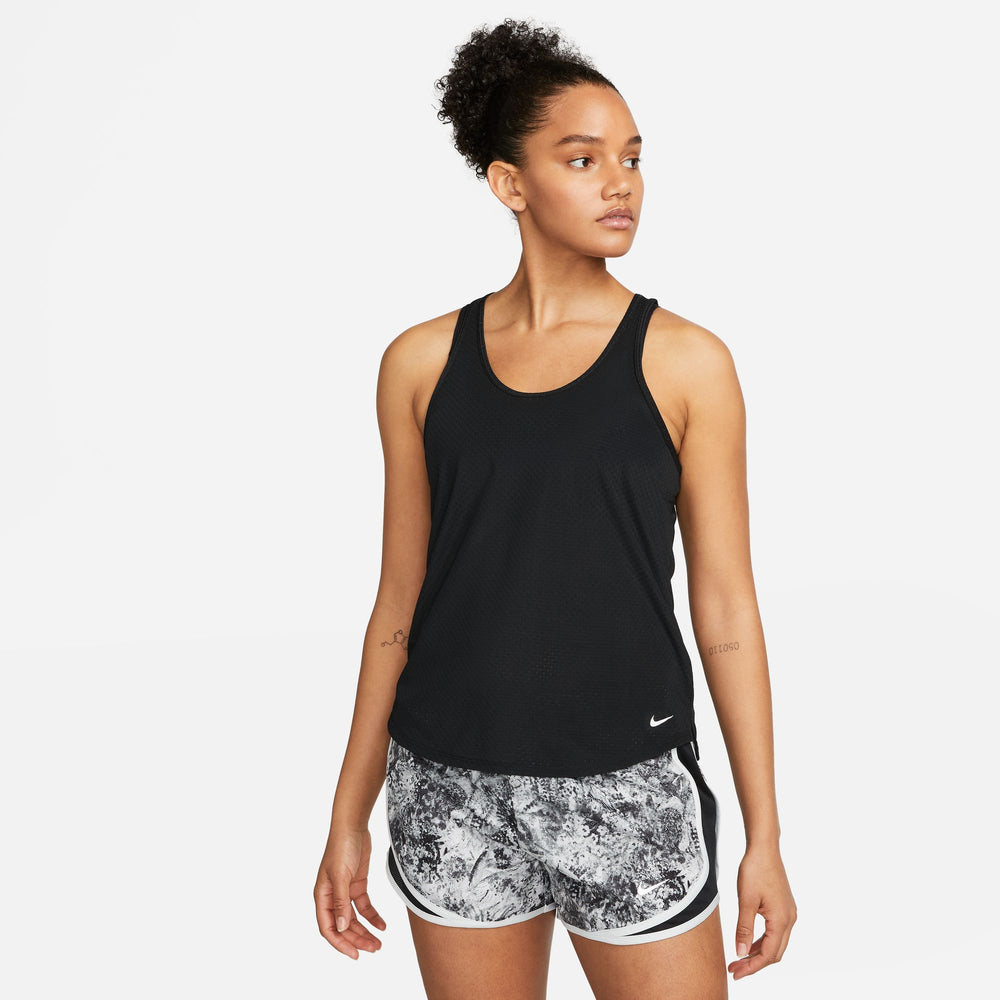 Nike Women's Dri-FIT One Breathe Tank Black / White - achilles heel