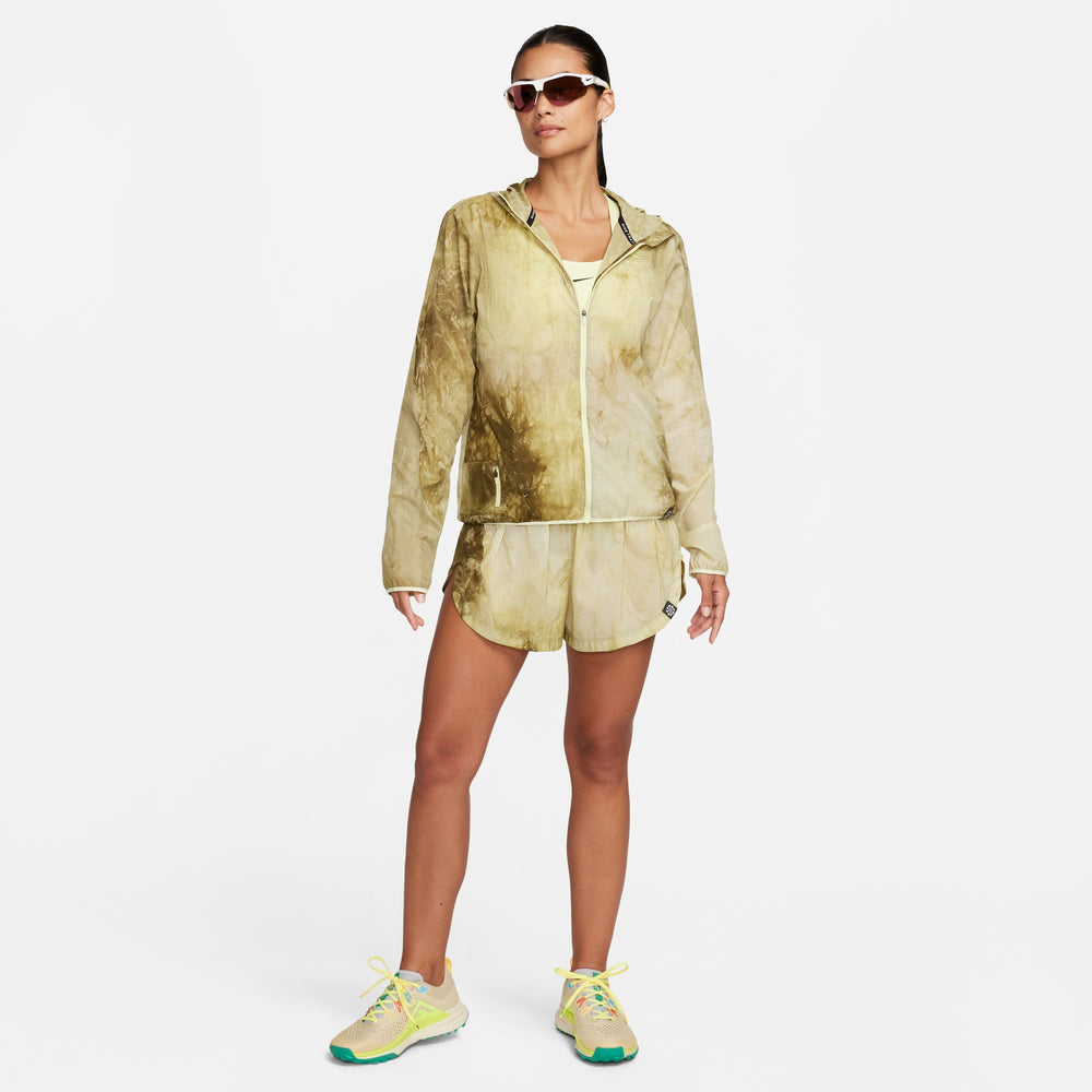 Nike Women's Repel Trail Running Jacket Neutral Olive / Luminous Green - achilles heel
