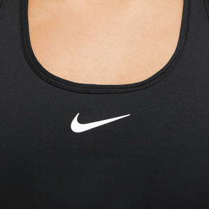 Nike Women's Dri-FIT Swoosh Medium Support Bra Black / White - achilles heel