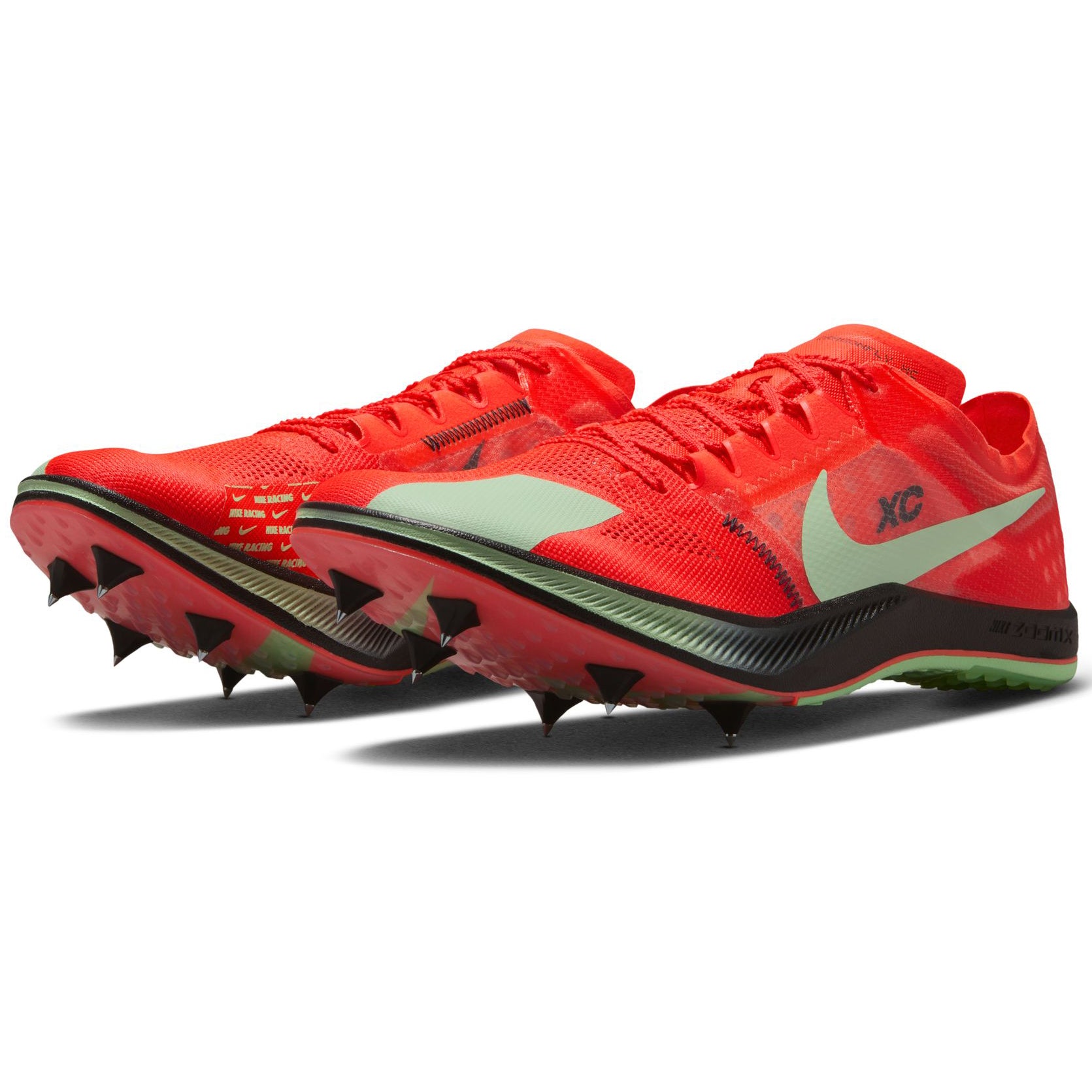 Nike ZoomX Dragonfly XC Running Spikes Bright Crimson / Vapor Green / Black - Achilles Heel