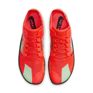 Nike ZoomX Dragonfly XC Running Spikes Bright Crimson / Vapor Green / Black - achilles heel
