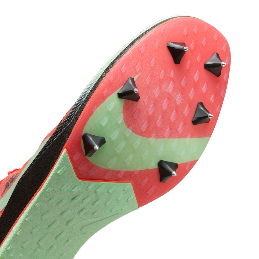Nike ZoomX Dragonfly XC Running Spikes Bright Crimson / Vapor Green / Black - achilles heel