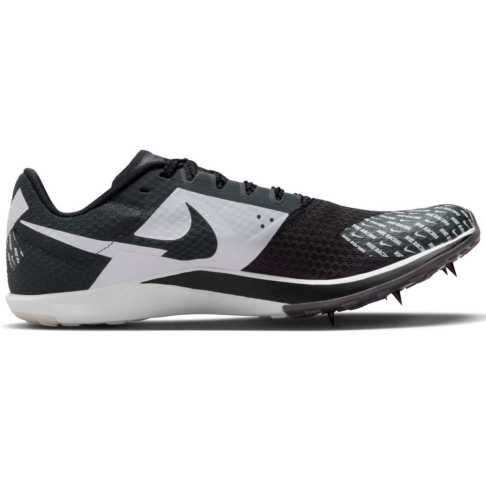 Nike Zoom Rival XC 6 Running Spikes Black / Dark Smoke Grey / White / Metallic Silver - Achilles Heel