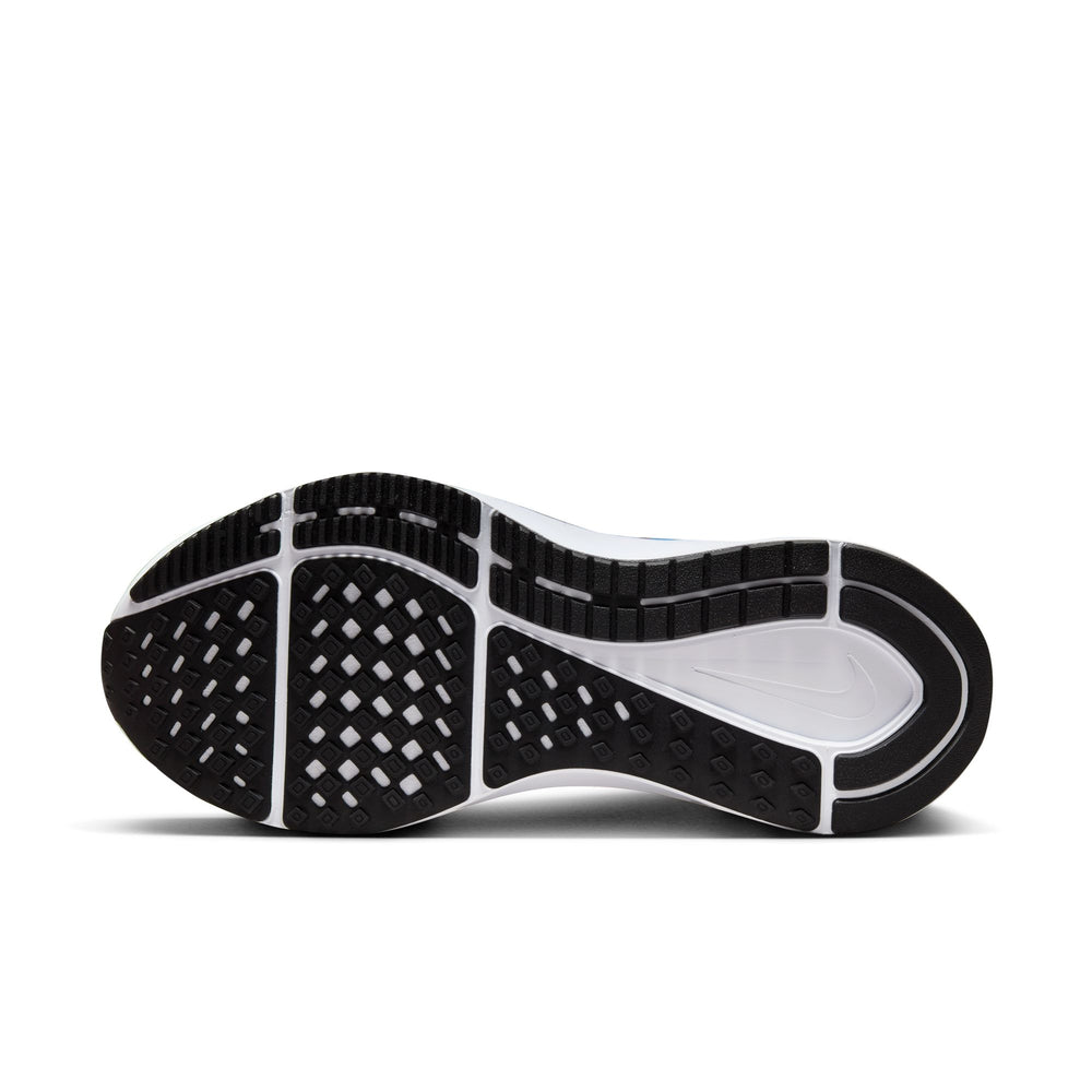 Nike Men's Structure 25 Wide Fit Running Shoes White / Platinum Tint / Star Blue / Black - achilles heel