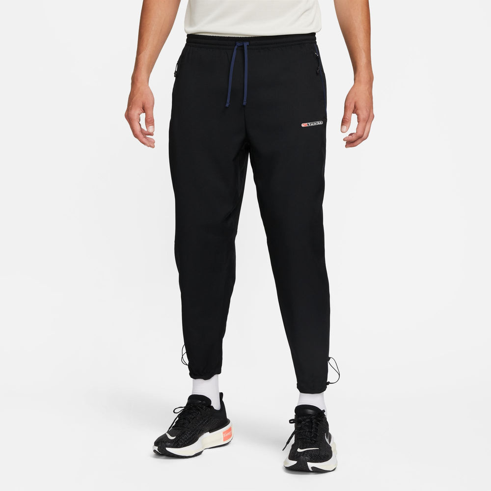 Nike Men's Dri-FIT Challenger Track Club Trousers Black / Midnight Navy / White - achilles heel