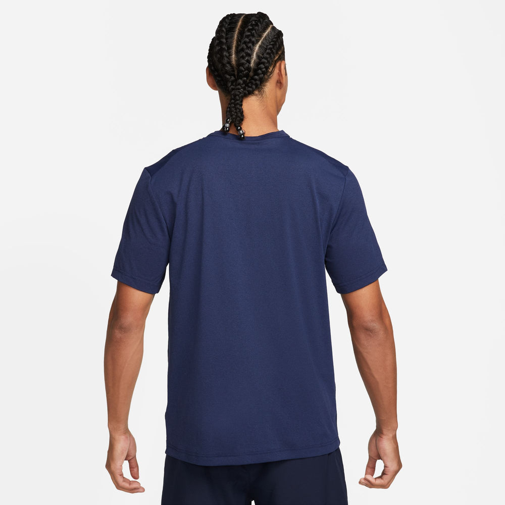 Nike Men's Dri-FIT Track Club Tee Midnight Navy / White - achilles heel