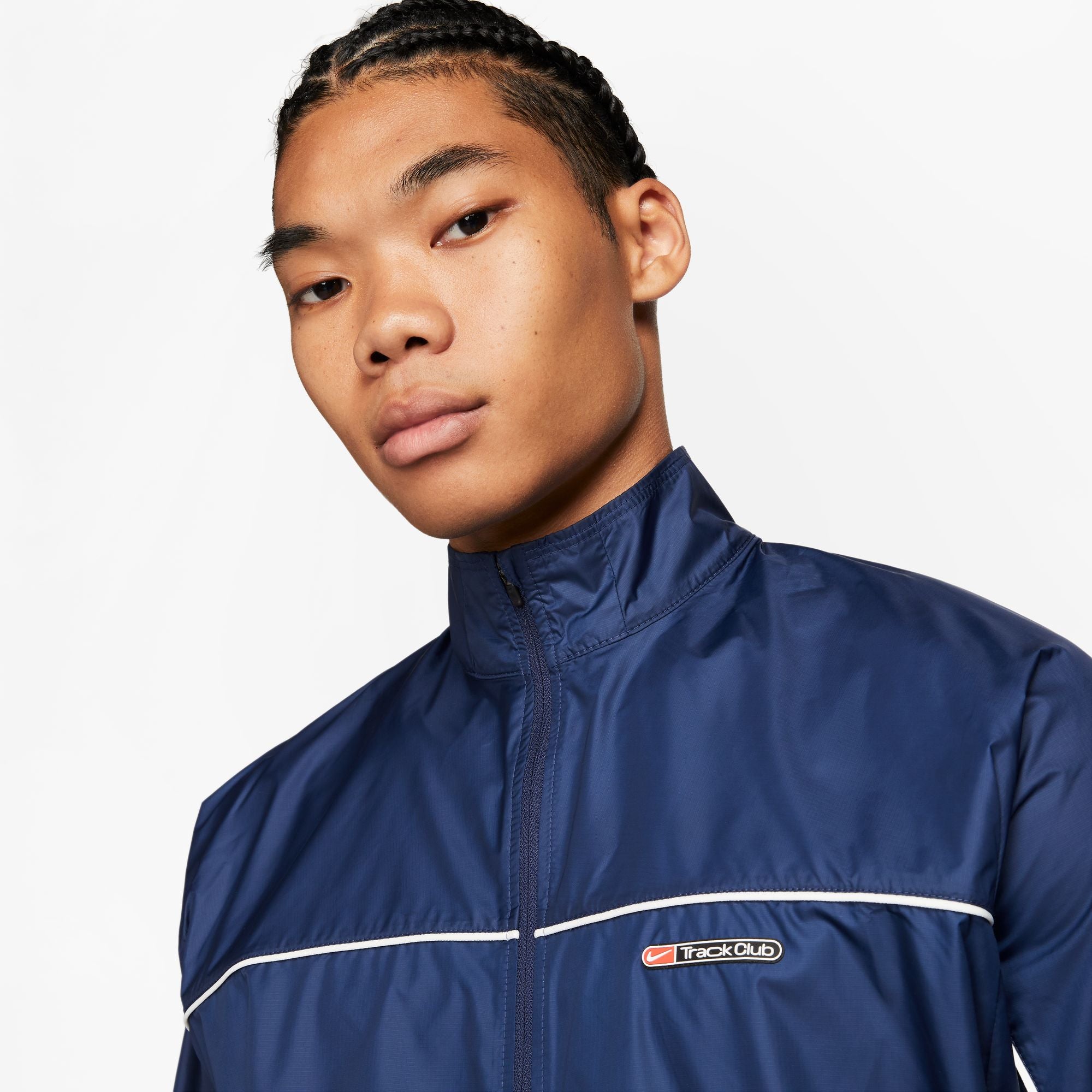 Nike Men's Storm-FIT Track Club Jacket Midnight Navy / Summit White - Achilles Heel