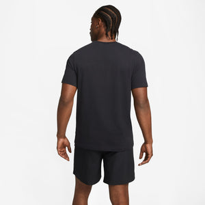 Nike Men's Dri-FIT Tee Heritage Black / Orange - achilles heel