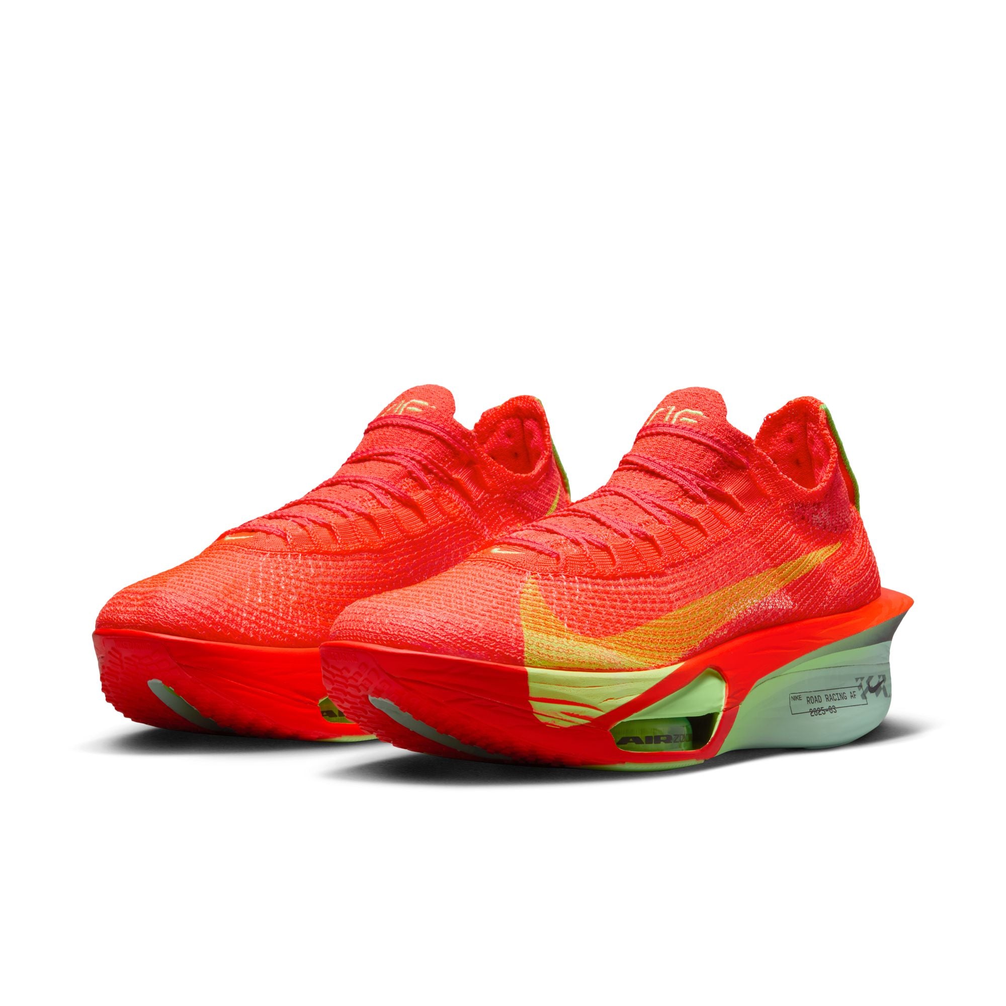 Nike Women's Alphafly 3 Running Shoes Bright Crimson / Cave Purple / Lime Blast - Achilles Heel