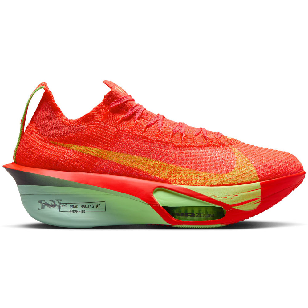 Nike Women's Alphafly 3 Running Shoes Bright Crimson / Cave Purple / Lime Blast - Achilles Heel