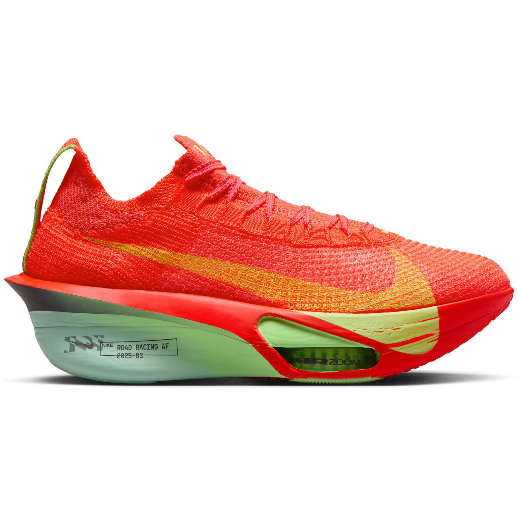 Nike Men's Alphafly 3 Running Shoes Bright Crimson / Cave Purple / Lime Blast - Achilles Heel