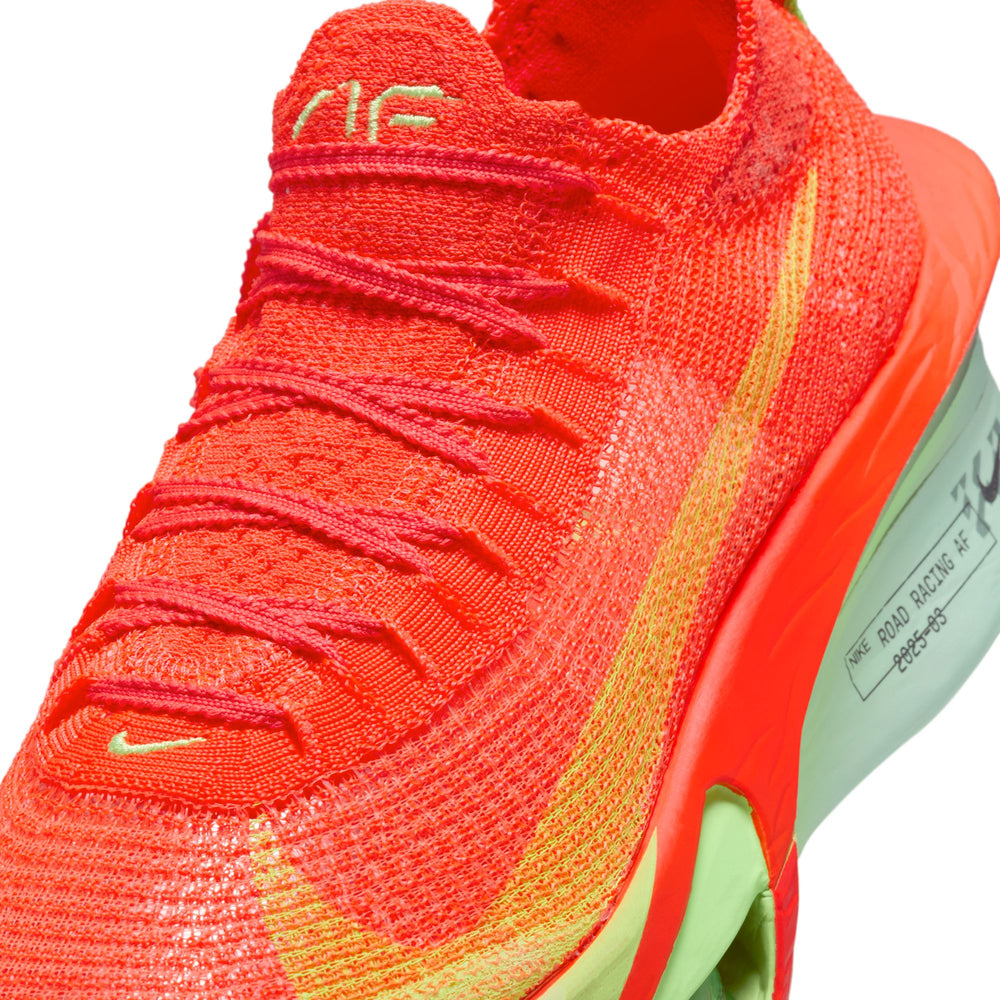 Nike Women's Alphafly 3 Running Shoes Bright Crimson / Cave Purple / Lime Blast - Achilles Heel
