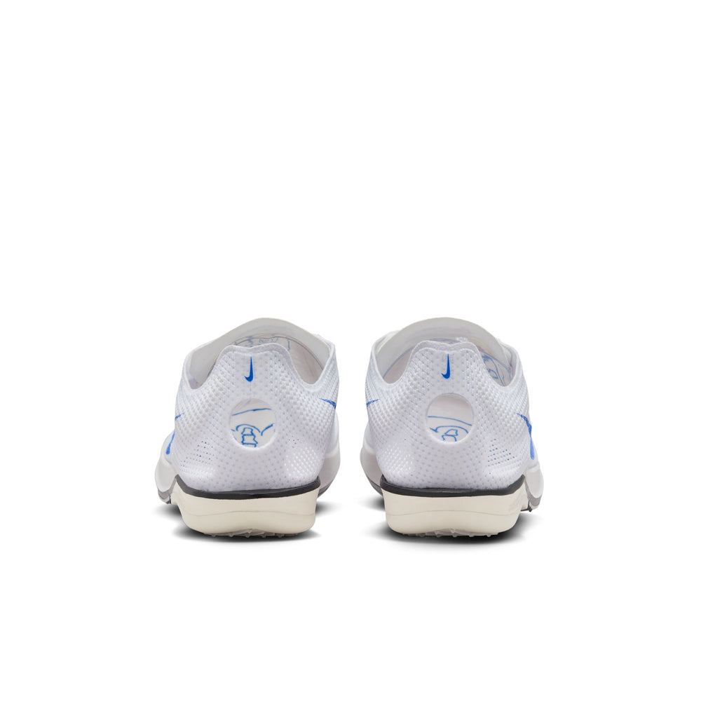 Nike ZoomX Dragonfly 2 Blueprint Running Spikes White / Blue - achilles heel