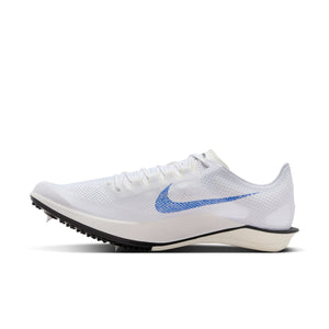 Nike ZoomX Dragonfly 2 Blueprint Running Spikes White / Blue - achilles heel