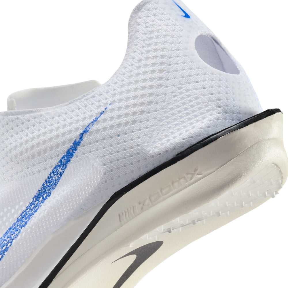 Nike ZoomX Dragonfly 2 Blueprint Running Spikes White / Blue - achilles heel