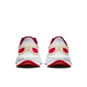 Nike Men's Air Zoom Structure 25 Premium Running Shoes White / University Red - achilles heel