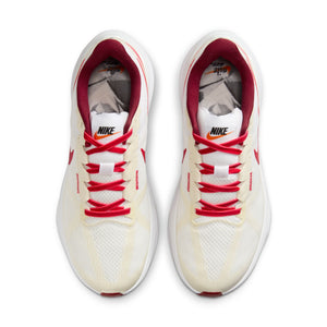 Nike Men's Air Zoom Structure 25 Premium Running Shoes White / University Red - achilles heel