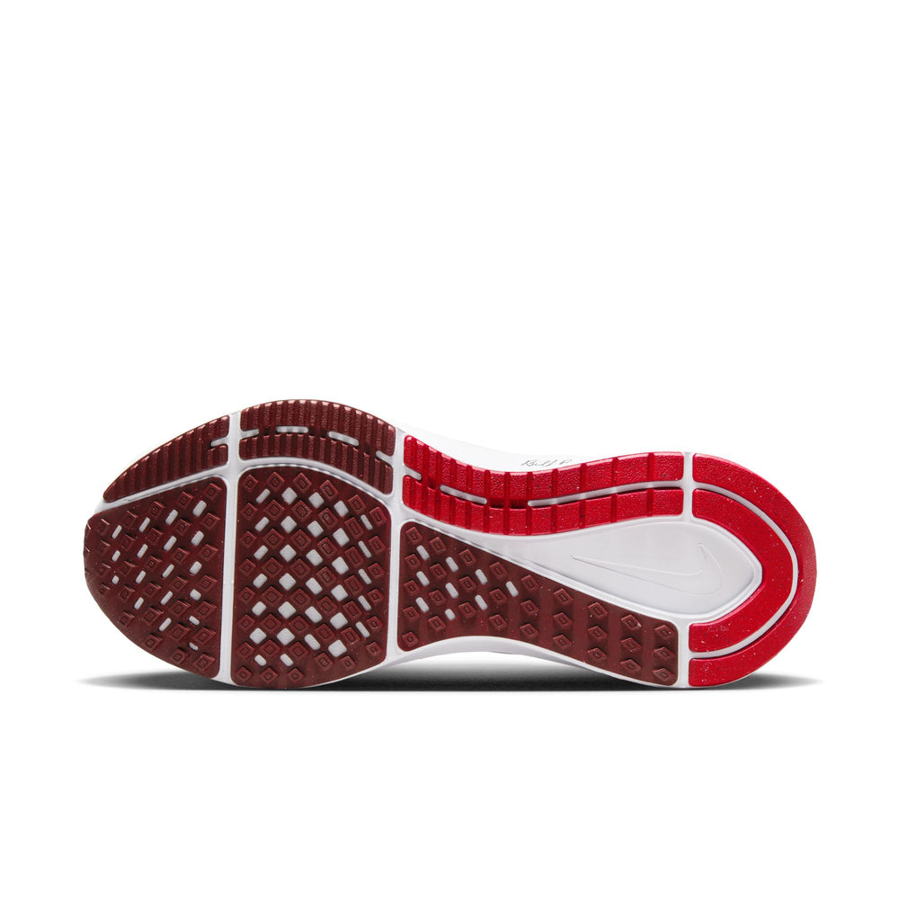 Nike Men's Air Zoom Structure 25 Premium Running Shoes White / University Red - achilles heel
