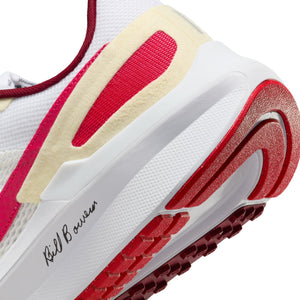 Nike Men's Air Zoom Structure 25 Premium Running Shoes White / University Red - achilles heel