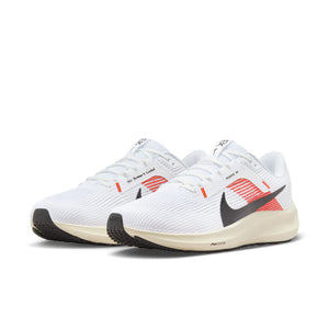 Nike Men's Pegasus 40 Eliud Kipchoge Running Shoes White / Black / Chile Red / Coconut Milk - achilles heel