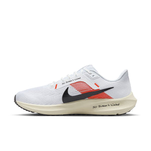 Nike Men's Pegasus 40 Eliud Kipchoge Running Shoes White / Black / Chile Red / Coconut Milk - achilles heel