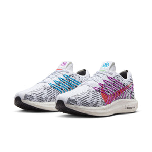 Nike Men's Pegasus Turbo Next Nature SE Running Shoes White / Black / Lime Blast - achilles heel