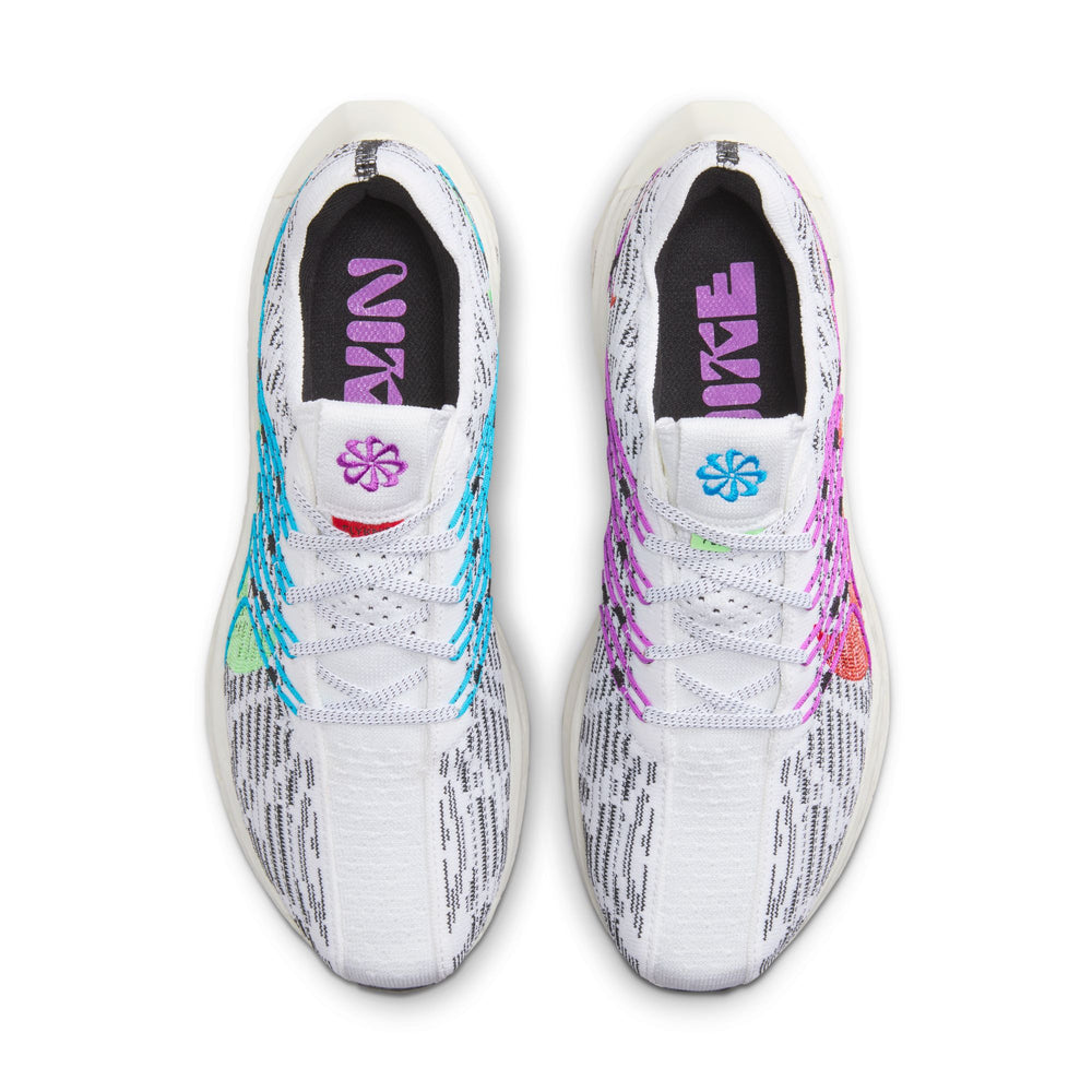 Nike Men's Pegasus Turbo Next Nature SE Running Shoes White / Black / Lime Blast - achilles heel