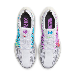 Nike Men's Pegasus Turbo Next Nature SE Running Shoes White / Black / Lime Blast - achilles heel