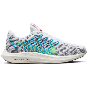 Nike Men's Pegasus Turbo Next Nature SE Running Shoes White / Black / Lime Blast - achilles heel