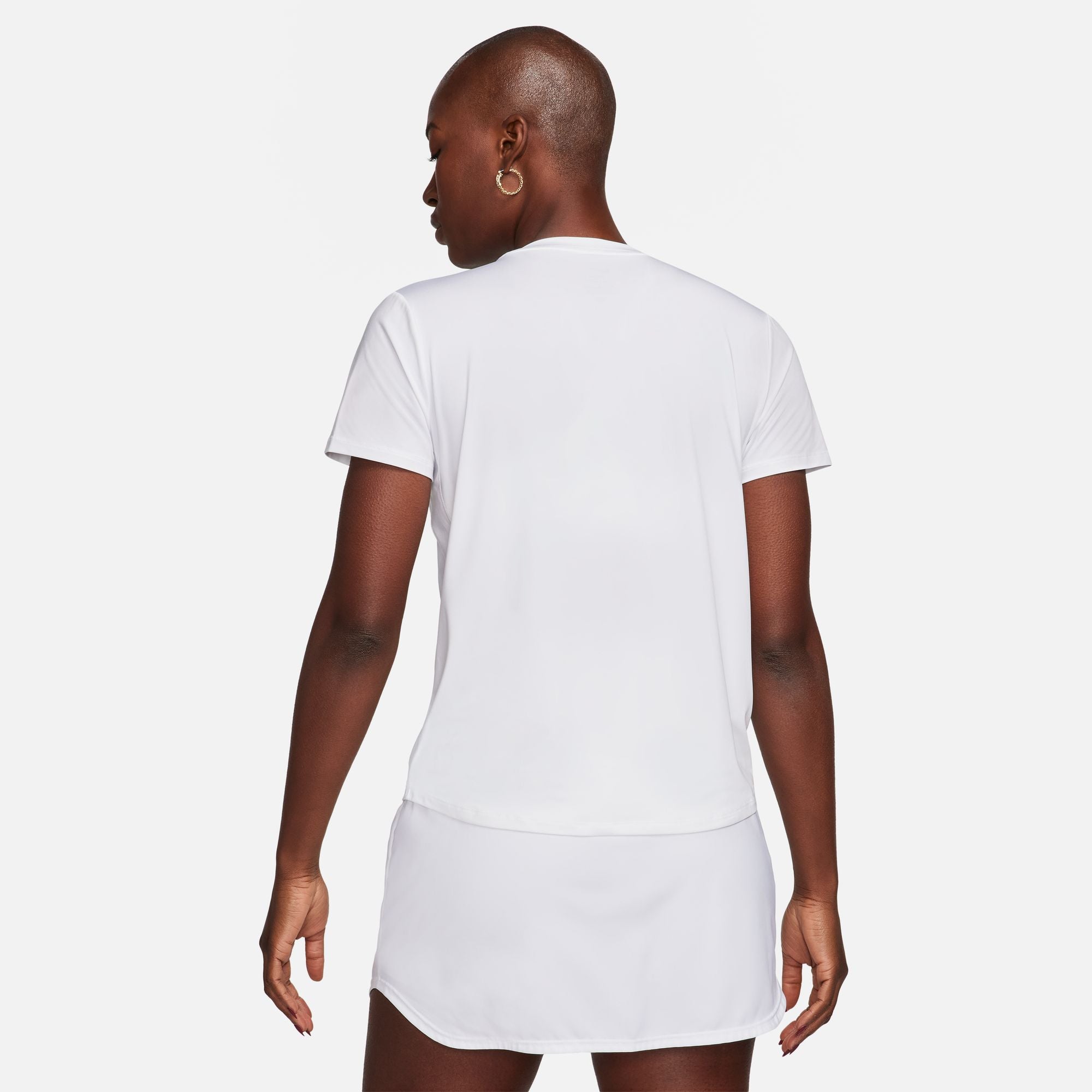Nike Women's One Dri-FIT Classic Tee White / Black - Achilles Heel