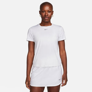 Nike Women's One Dri-FIT Classic Tee White / Black - achilles heel