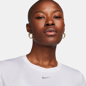 Nike Women's One Dri-FIT Classic Tee White / Black - achilles heel