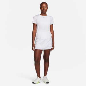 Nike Women's One Dri-FIT Classic Tee White / Black - achilles heel