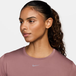 Nike Women's One Dri-FIT Classic Top Smokey Mauve / Black - achilles heel