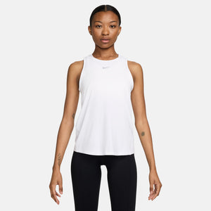 Nike Women's Dri-FIT One Classic Tank White / Black - achilles heel