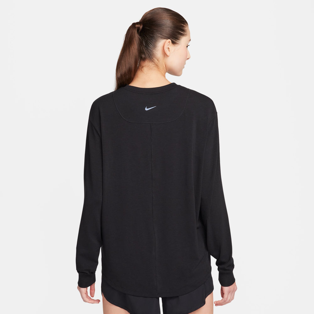 Nike Women's One Dri-FIT Relaxed Top Black / Black - achilles heel