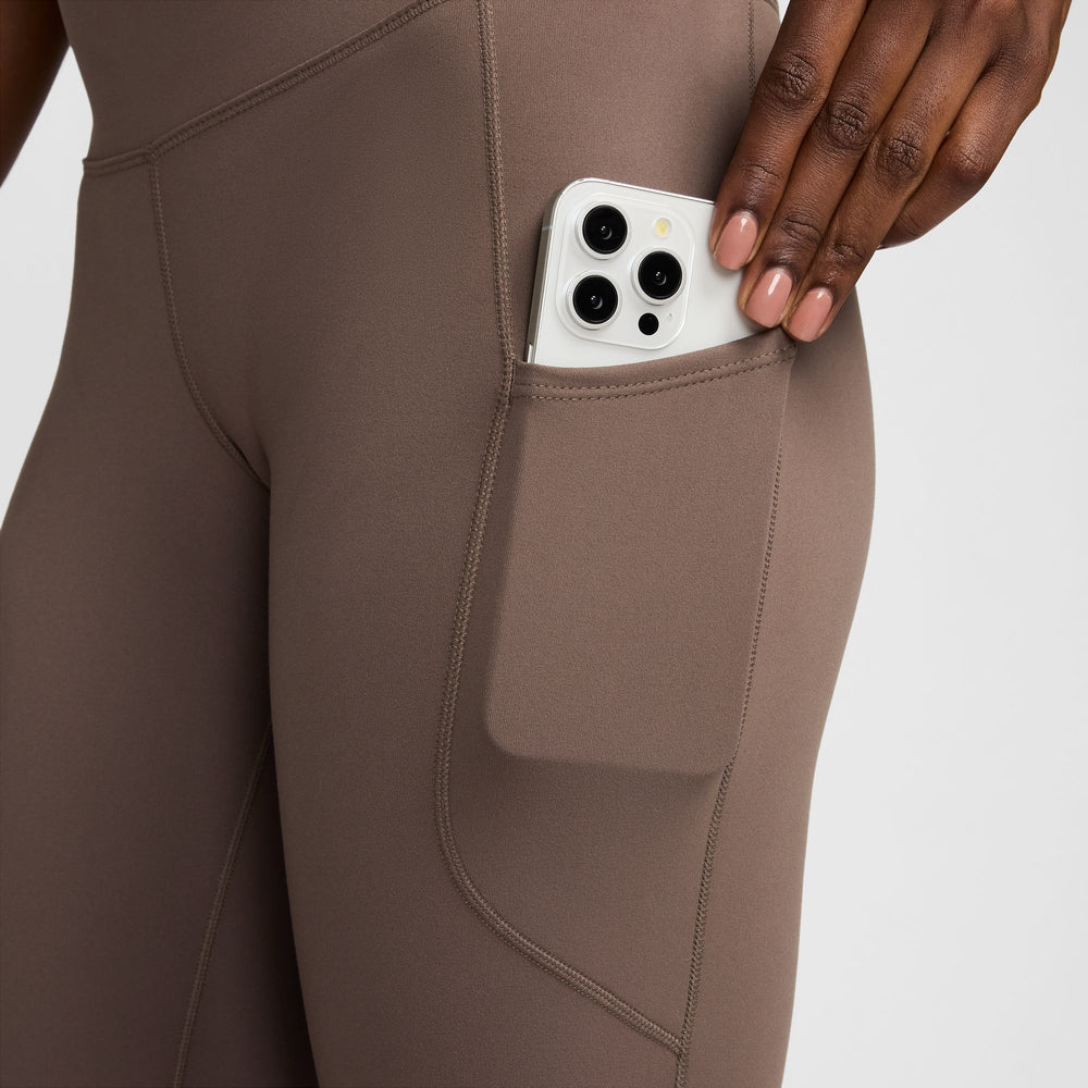 Nike Women's One High-Waisted 7/8 Leggings Ironstone / Black - achilles heel