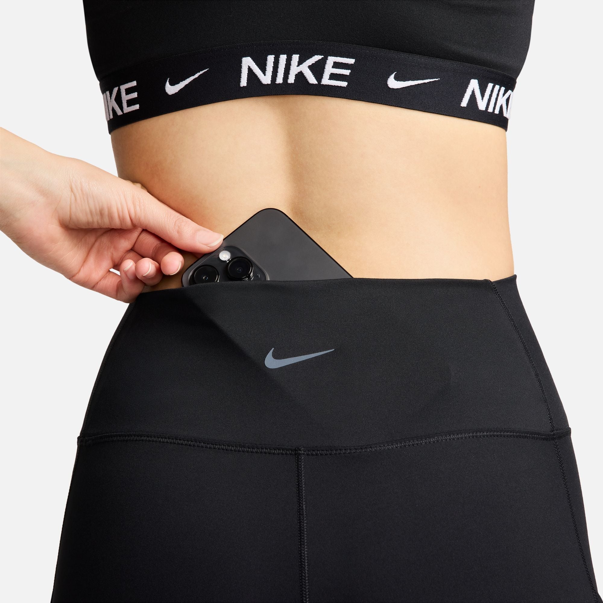 Nike Women's One High-Waisted 7/8 Leggings Black - Achilles Heel