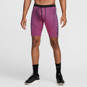 Nike Men's Dri-FIT AeroSwift ADV Half Tights Anthracite / Hyper Pink / Court Purple / Black - achilles heel