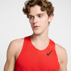 Nike Men's Dri-FIT AeroSwift ADV Running Vest Light Crimson / Black - achilles heel