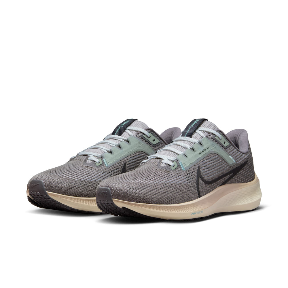 Nike Men's Air Zoom Pegasus 40 Premium Running Shoes Light Iron Ore / Black / Flat Pewter - achilles heel