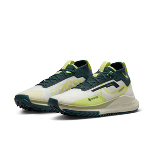 Nike Women's React Pegasus Trail 4 GORE-TEX Trail Running Shoes Sail / Sea Glass / Deep Jungle / Light Lemon Twist - achilles heel