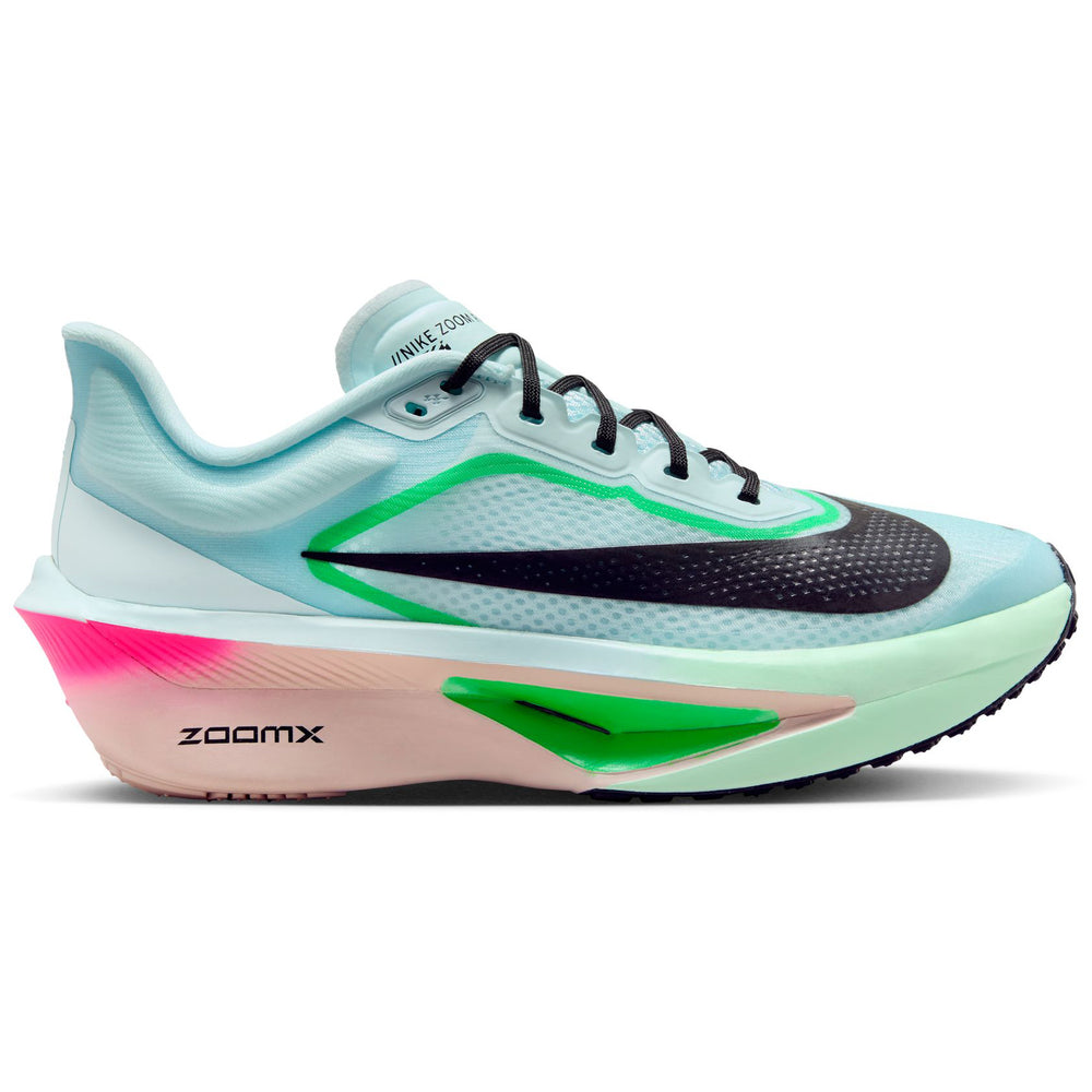Nike Women's Zoom Fly 6 Running Shoes Glacier Ice / Hyper Pink / Green Shock / Black - achilles heel