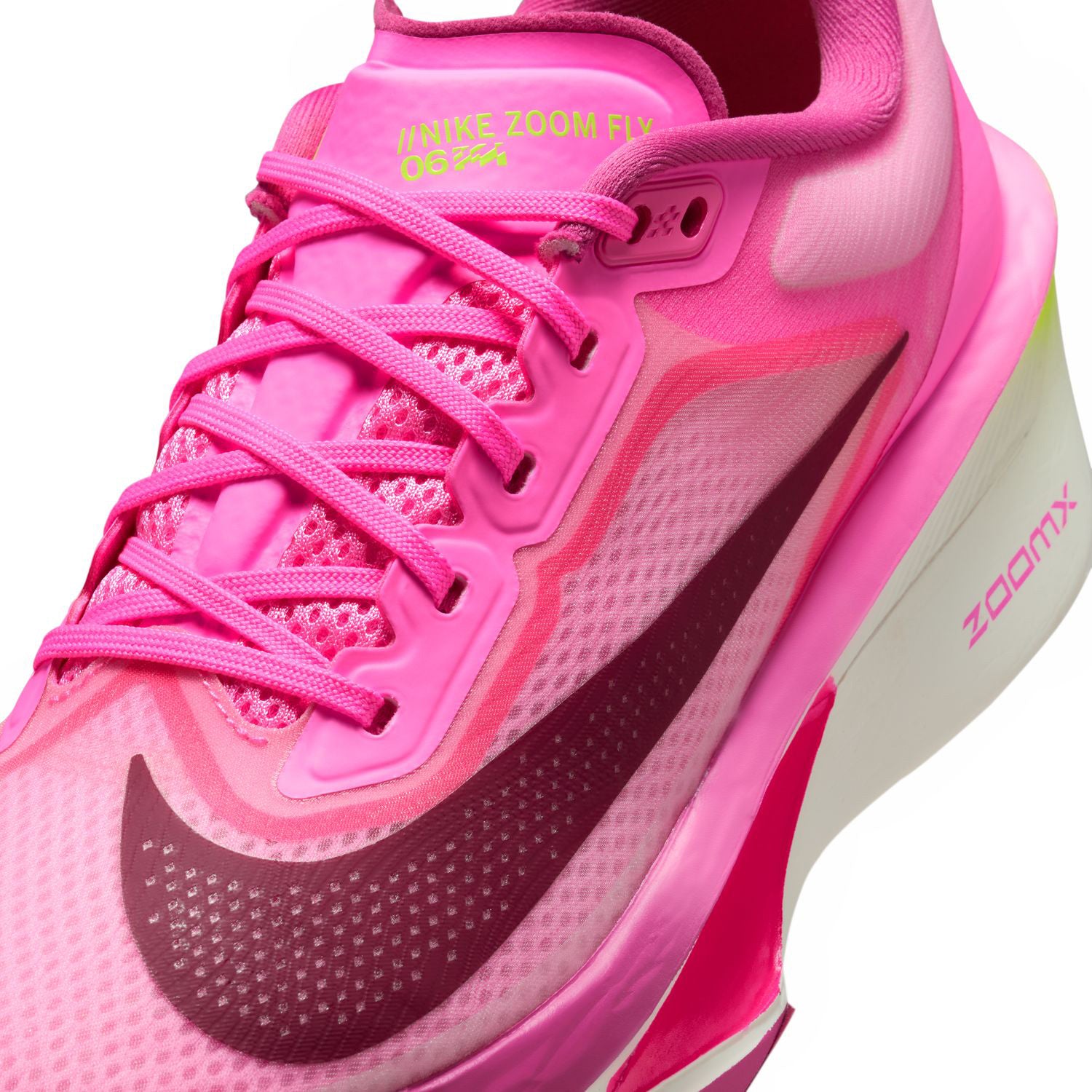 Women's Zoom Fly 6 Running Shoes Glacier Pink Spell / Bordeaux / Crimson Tint