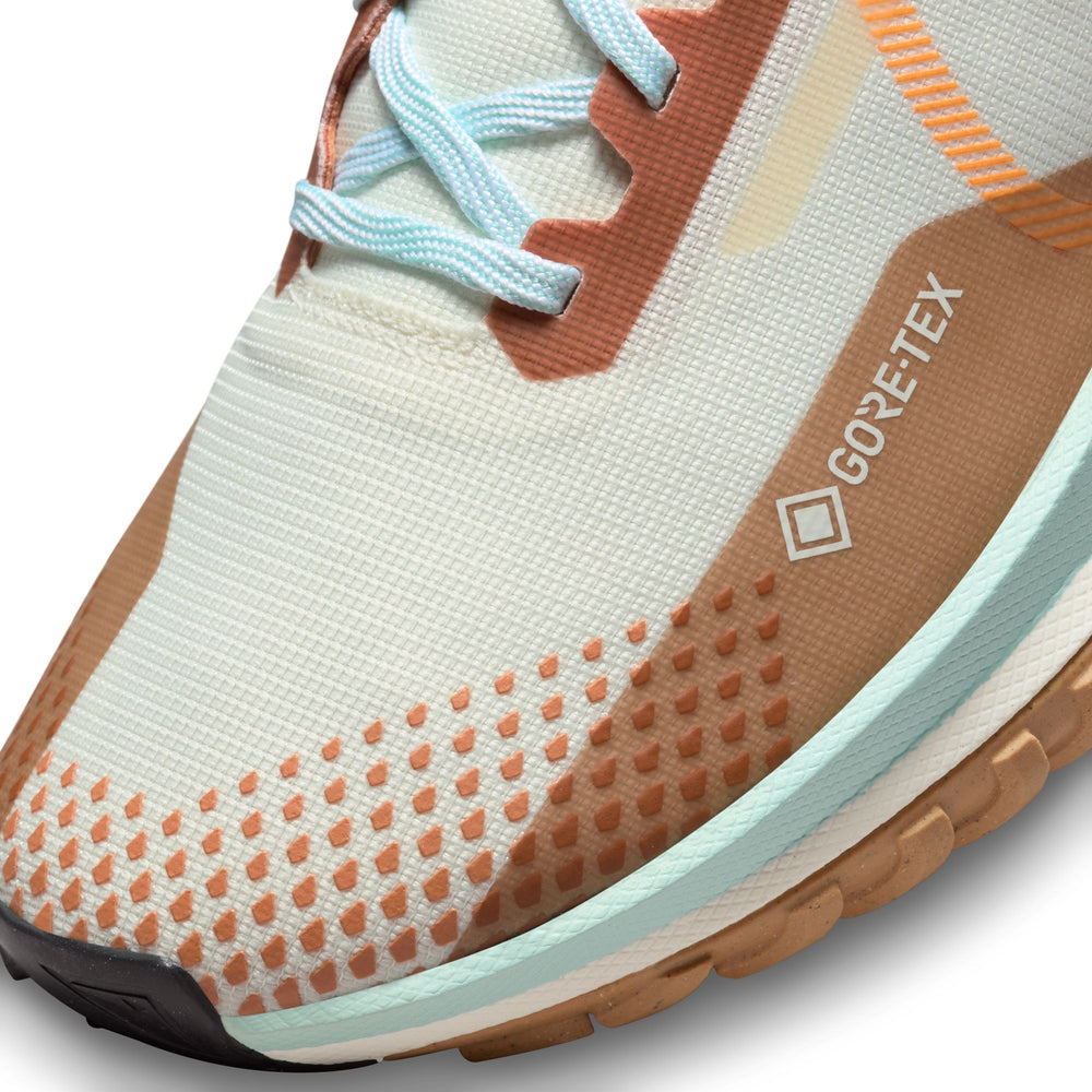 Nike Men's React Pegasus Trail 4 GORE-TEX Trail Running Shoes Pale Ivory / Bright Mandarin - achilles heel