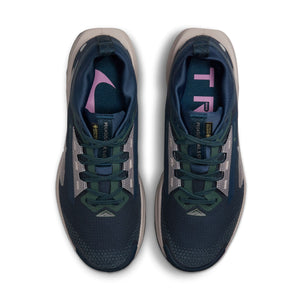 Nike Women's Pegasus Trail 5 GORE-TEX Trail Running Armoury Navy / Vintage Green / Platinum Violet - achilles heel