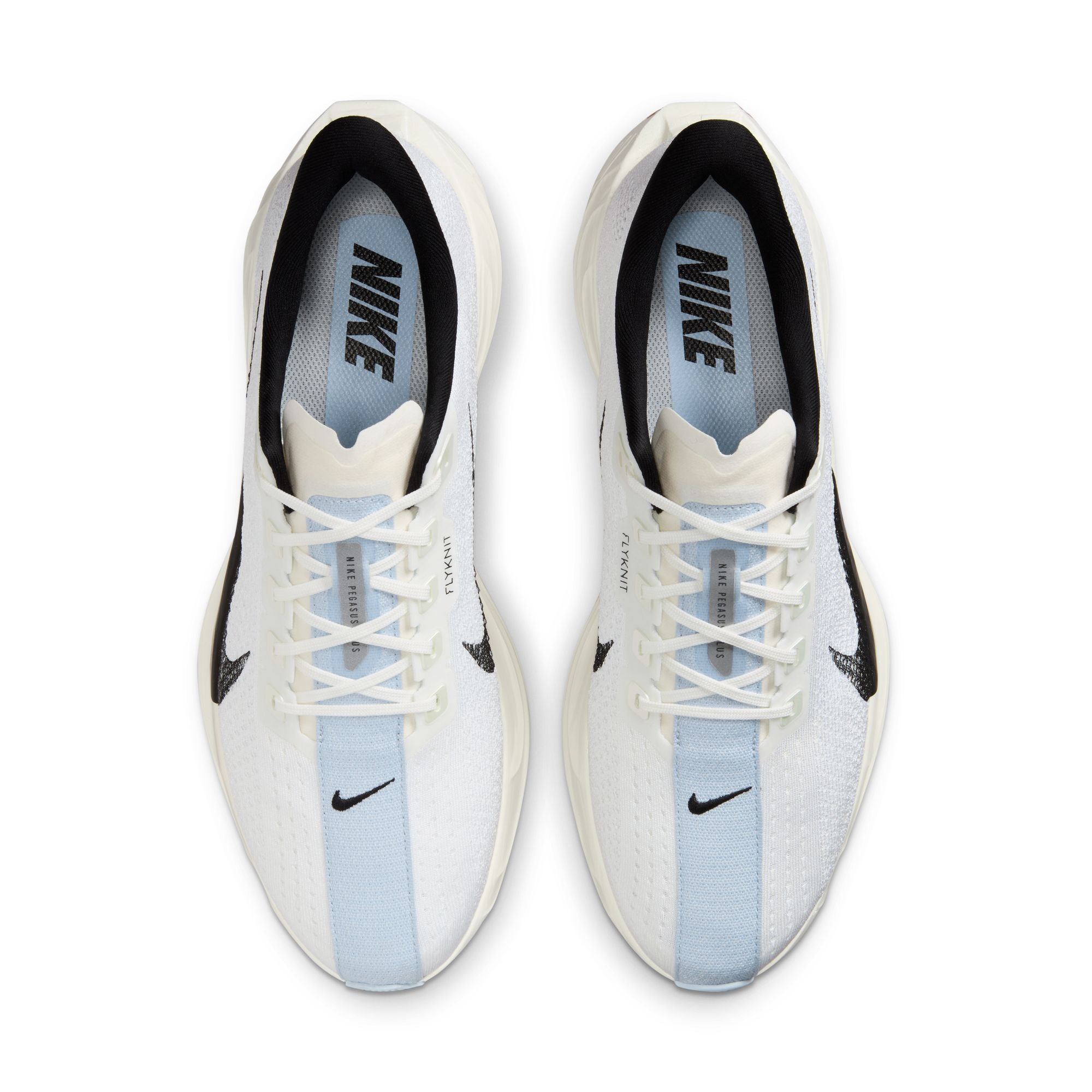 Men's Pegasus Plus Running Shoes White / Sail / Blue Tint / Black - Achilles Heel