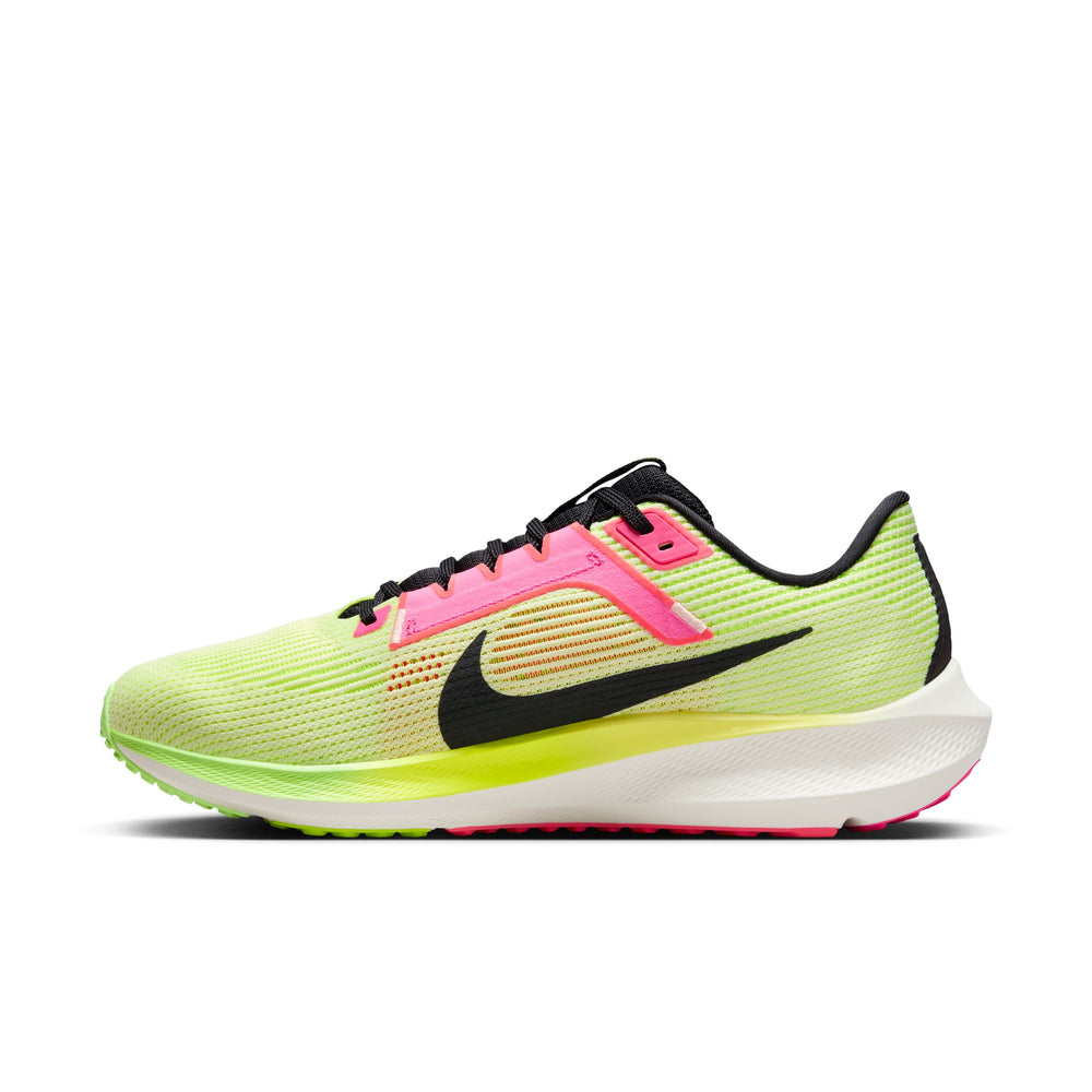 Nike Men's Pegasus 40 Premium Running Shoes Luminous Green / Volt / Lime Blast / Black - achilles heel