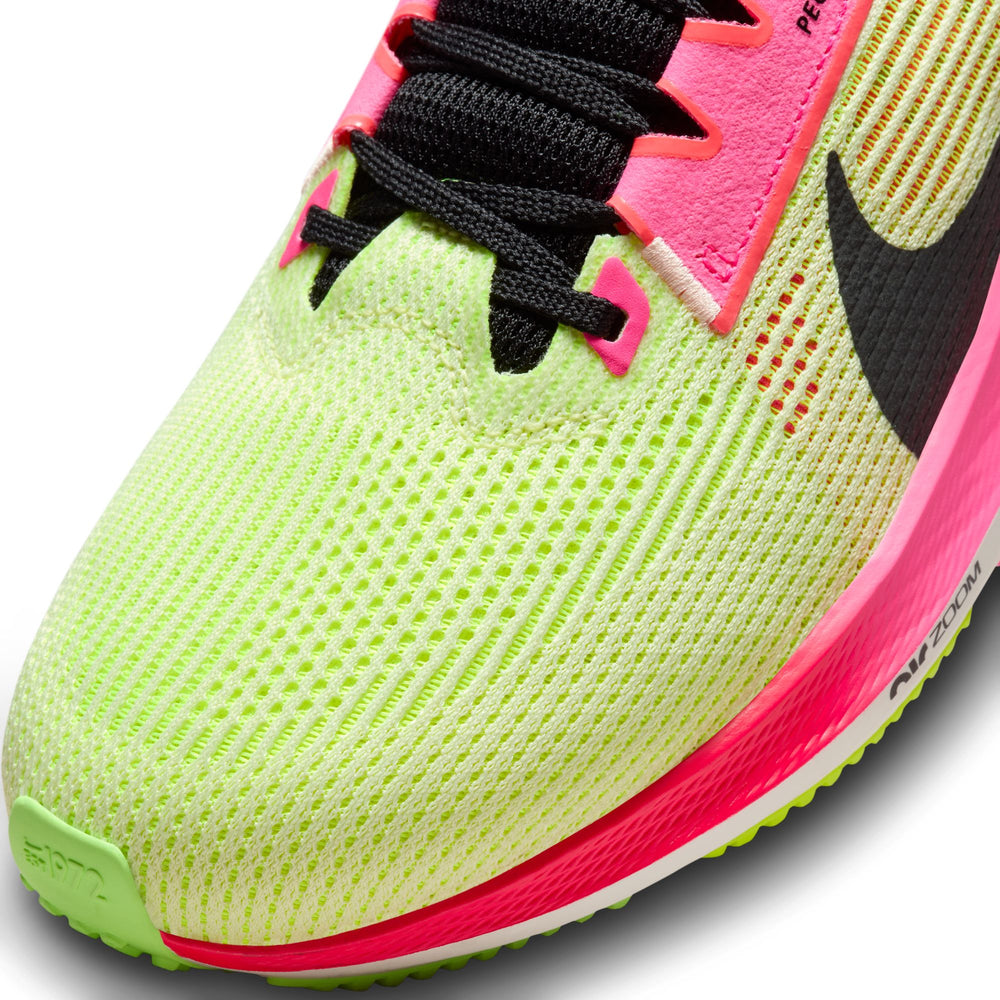 Nike Men's Pegasus 40 Premium Running Shoes Luminous Green / Volt / Lime Blast / Black - achilles heel